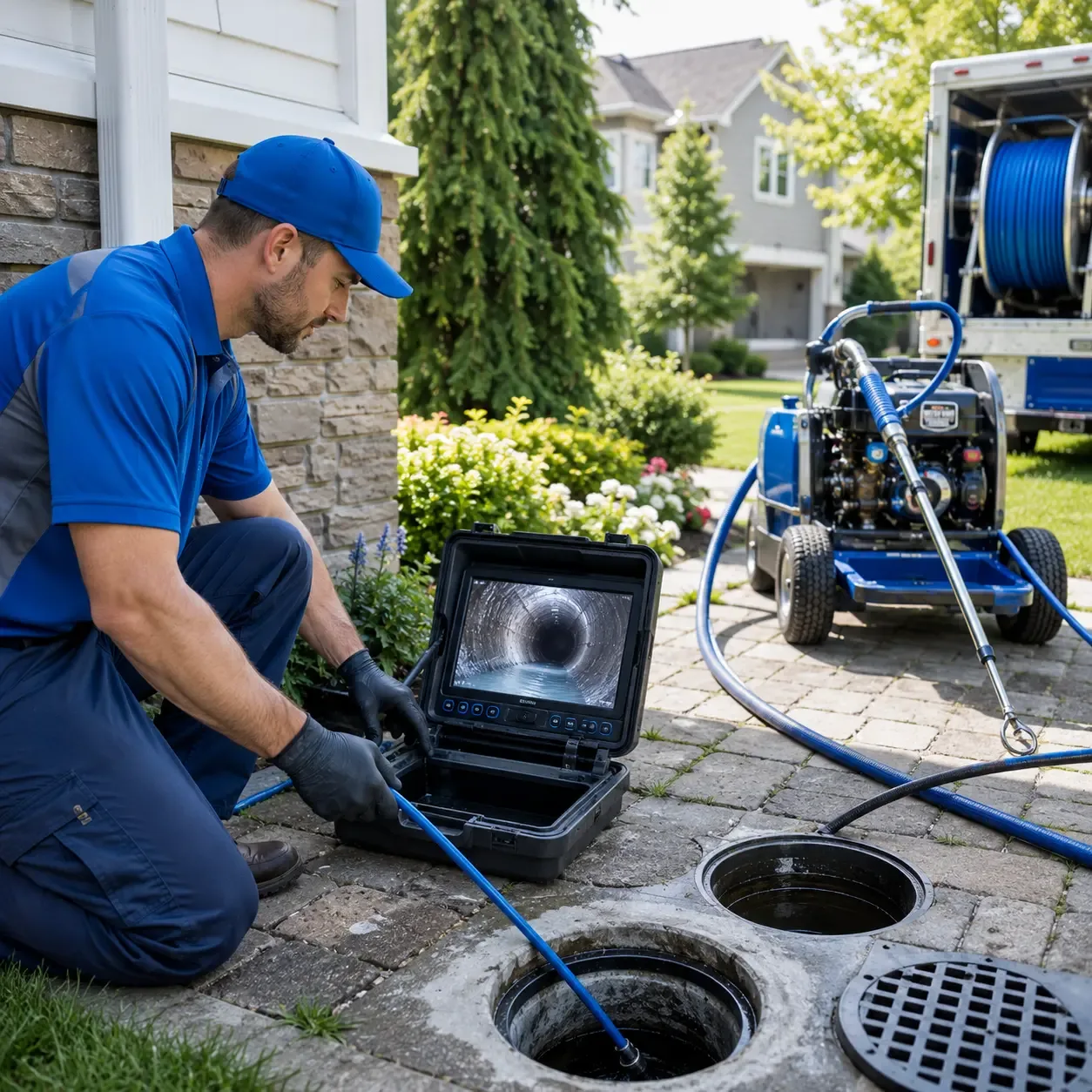 Outdoor drain cleaning professionals serving Johnston City, IL